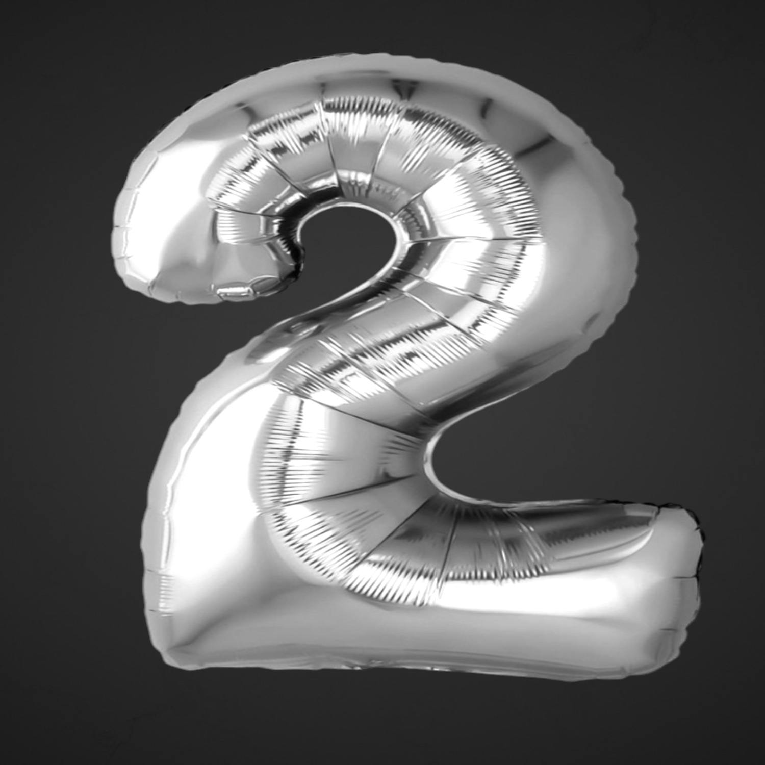 Фольгированная цифра 2