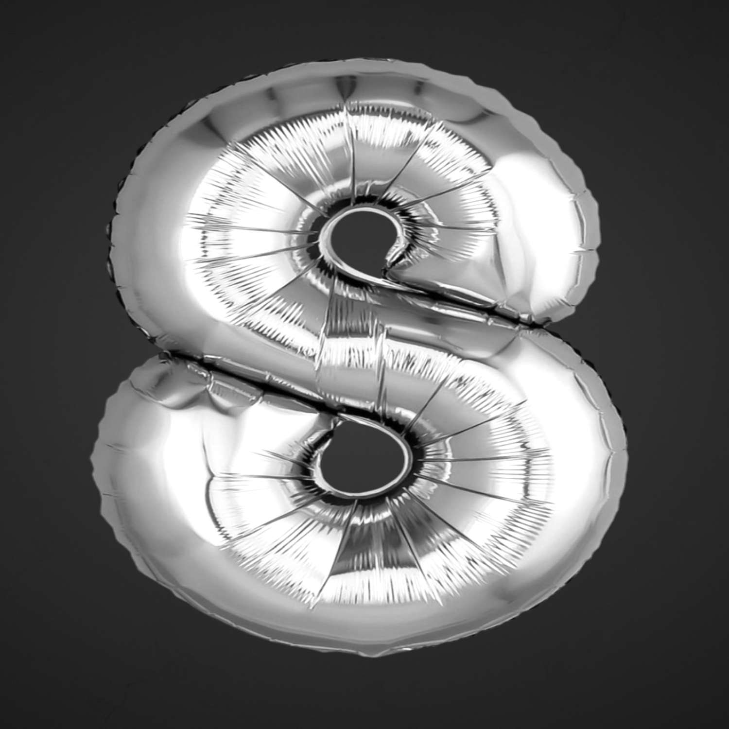 Фольгированная цифра 8