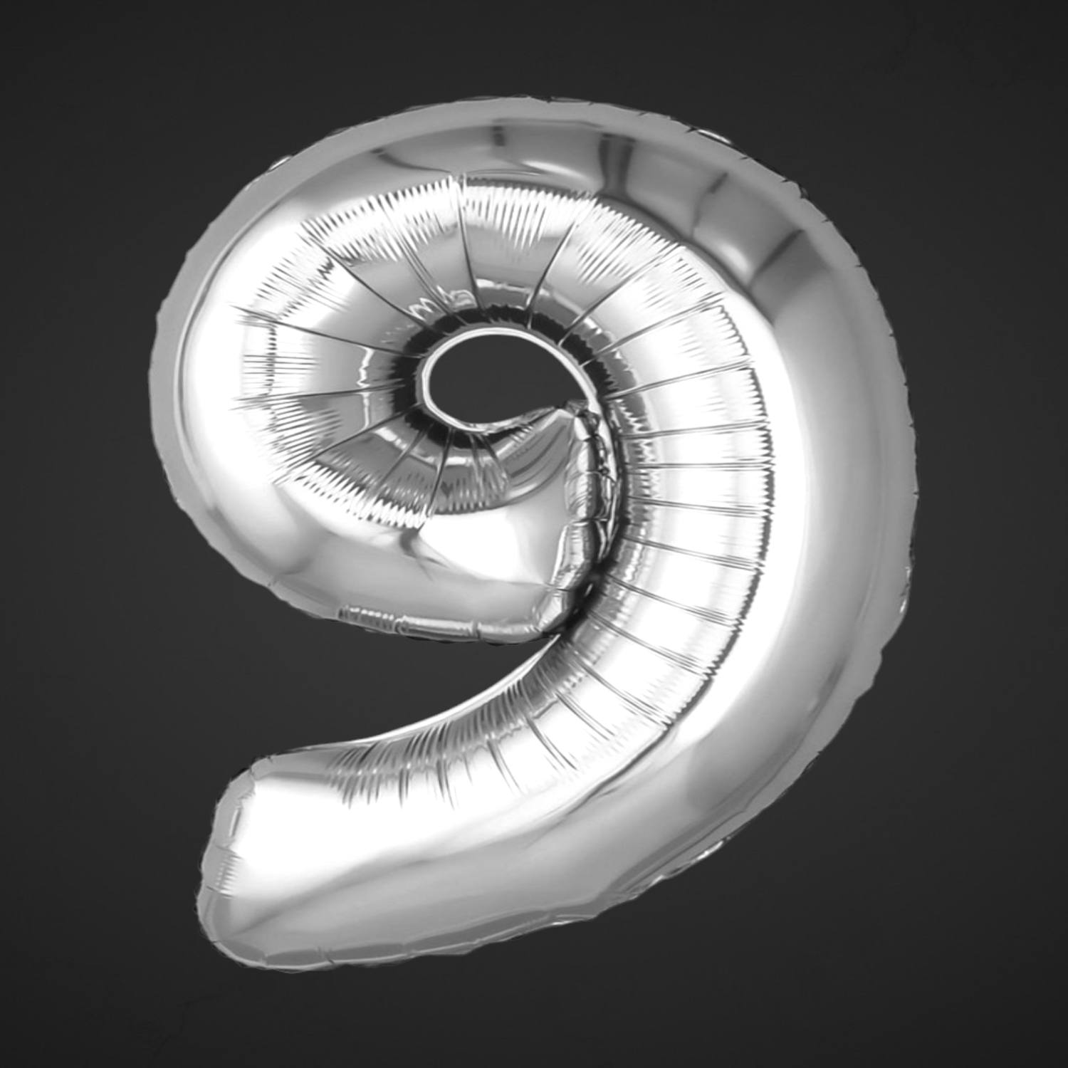 Фольгированная цифра 9