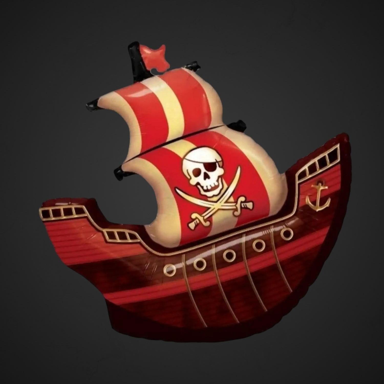Фольгированный шар  Пиратский корабль 102 см